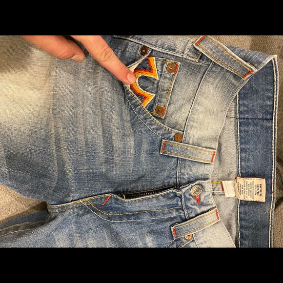True Religion Straight Leg Rainbow Pocket Jeans 31 - Picture 2 of 7